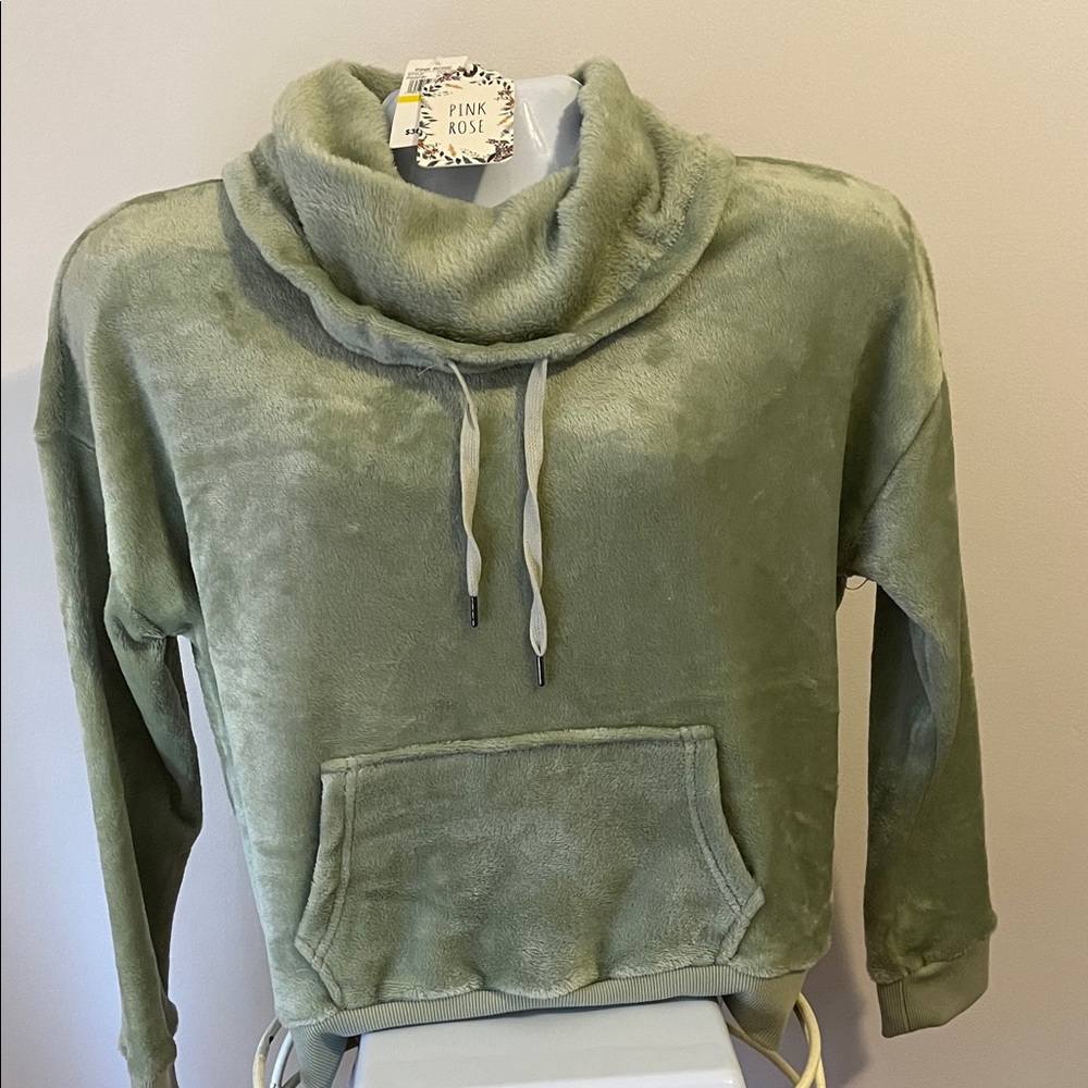 Pink Rose Women's Olive Cowl Neck Sweater